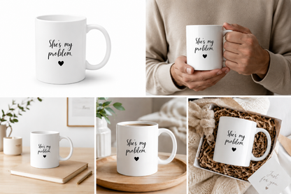 Forever Us Co. | Couples Mug | She's My Problem Mug